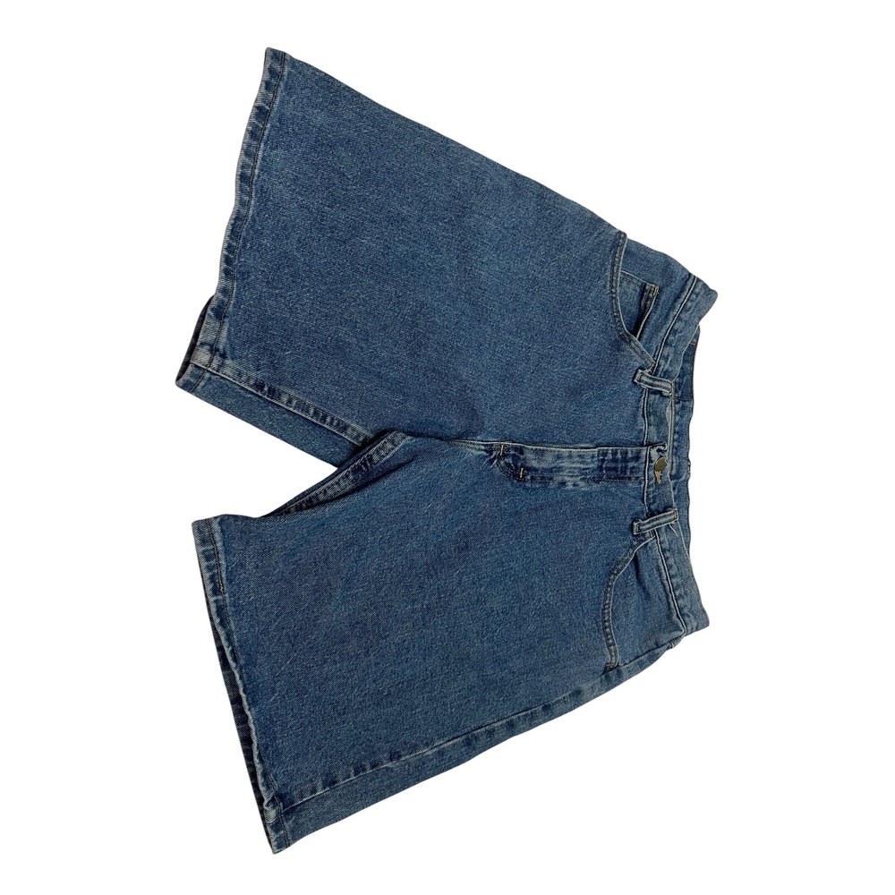 Wrangler Mens Denim Dad Shorts 32 Medium Wash Relaxed Fit Jean Shorts 6061KDH